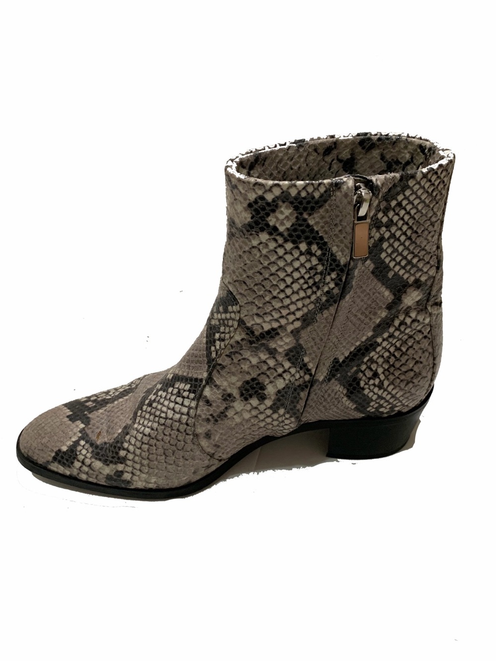 AERA Python-Effect Ankle Boots - Picture 5 of 9